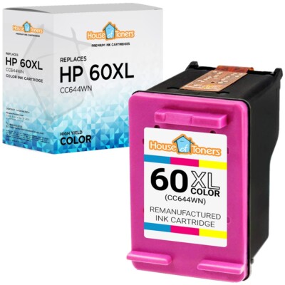 60 60XL Color Ink Cartridge D2530 D2680 F4280 F4480 F2430 F4580 Envy - 1PK