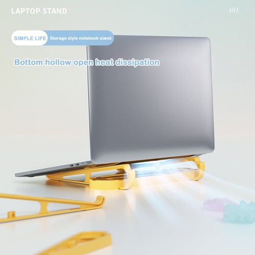 Portable Laptop Riser Stand 9inch Notebook Cooling Pad Stand Working - Afbeelding 3 van 16