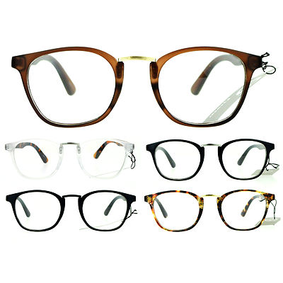 SA106 Retro Horn Rim Metal Bridge Luxury Designer Optical Eye Glasses Frame