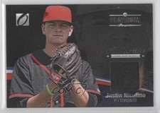 2012 Onyx Platinum Prospects Game-Used Materials 91/100 Justin Nicolino 0b0