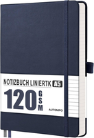 Notizbuch A5 Liniert, 120G/M² Papier, 160 Seiten - DunkelgrüN | Tagebuch, Kein T