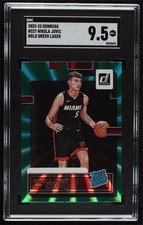 2022 Donruss Rated Rookie Holo Green Laser Nikola Jovic #227 SGC 9.5 Mint+ 14dq