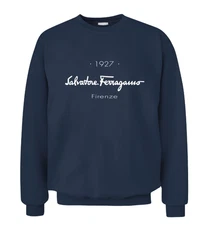 NEW Salvatore Ferragamo Unisex Logo Classic Vintage Trending Sweatshirt