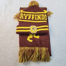 Harry Potter Beanie Hat And Scarf Set, GRYFFINDOR One Size