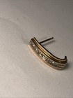 10k Solid Gold Scrap Diamond And Cubic Zirconia Earrings Weighs 2.49 Grams — photo 6