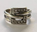 Vintage ring sterling silver 925 Size 7.5 Weight 3.9 g. Ukrainian jewelry.