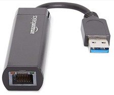 Amazon Basics USB 3.0 to 10/100/1000 Gigabit Ethernet Adapter