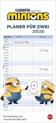 ATHESIA KALENDERVERLAG GMBH Heye Kalender - Minions Planer für zwei 2026