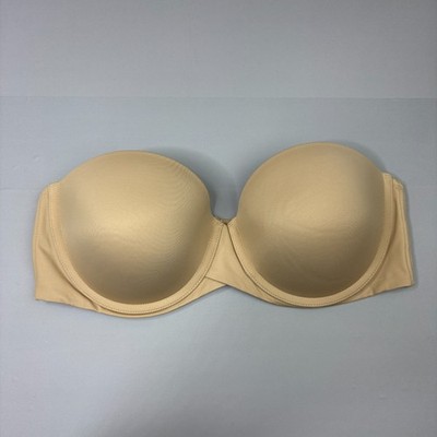 Maidenform Push Up Strapless Bra 38C Padded Cup Underwire