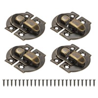 Kleiner Metallkasten-Knebelverschluss,4Er-Pack-Schnalle-Hardware,Bronze