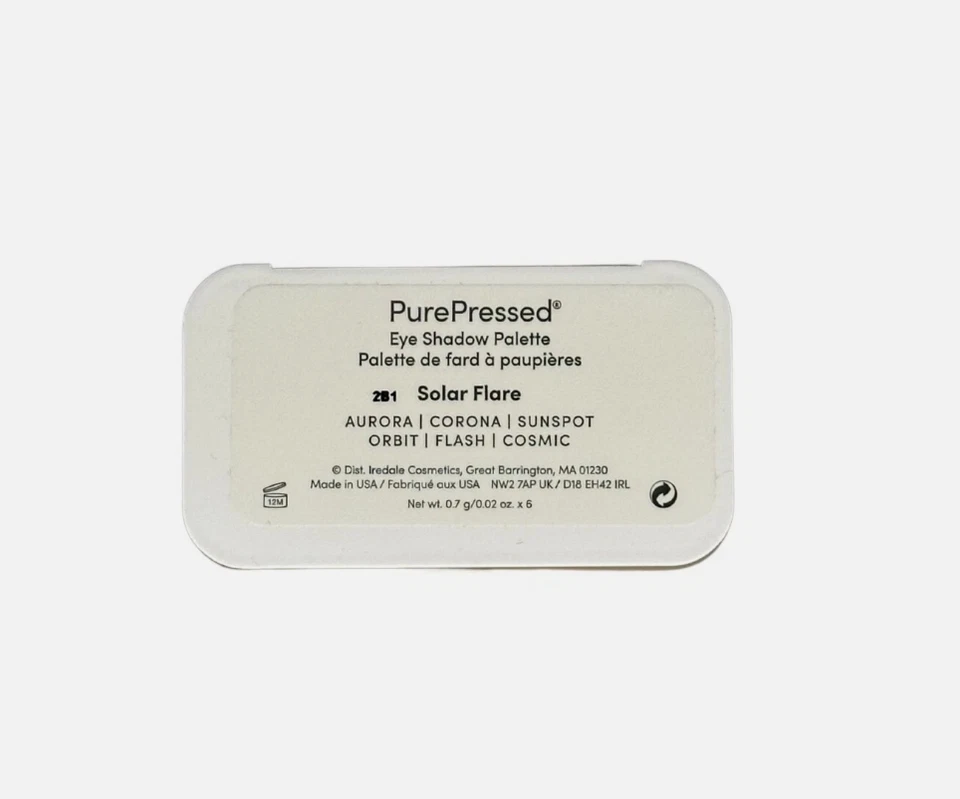 Paleta de sombras de ojos Jane Iredale PurePressed - 0,02 oz x 6 - llamarada solar Foto 3 de 3