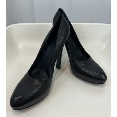 GIVENCHY Size 40  Italy Leather Pumps Ultra High Heel Platform Shoes Black