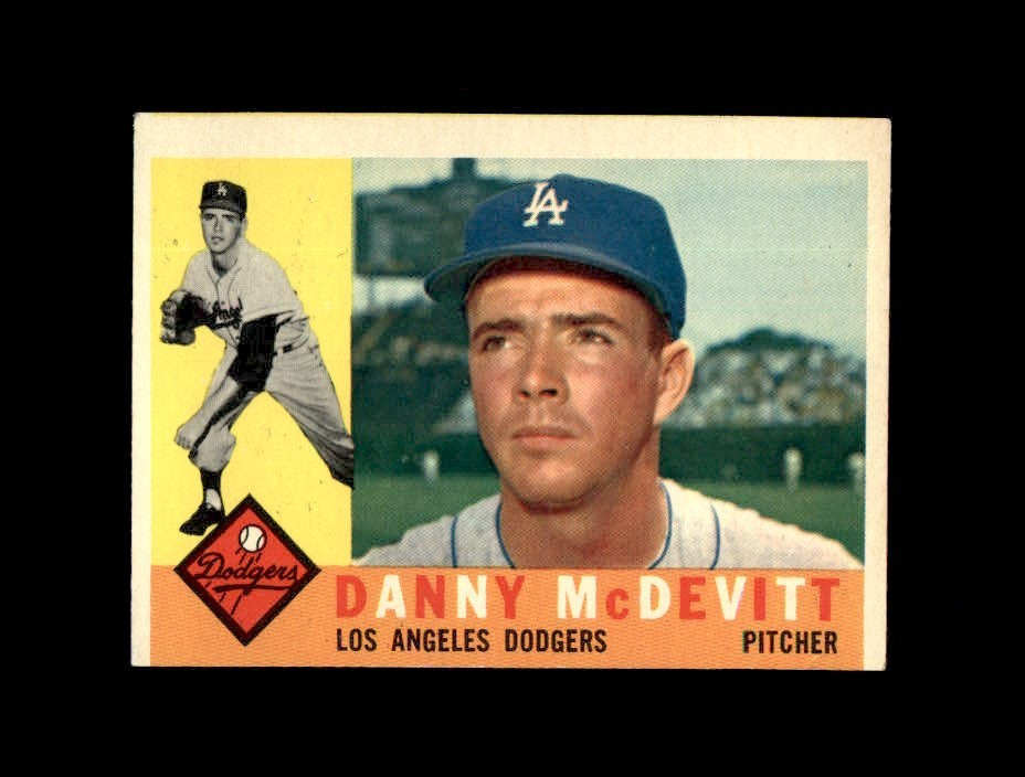 1960 Topps Baseball #333 Danny McDevitt (Dodgers) EXMT