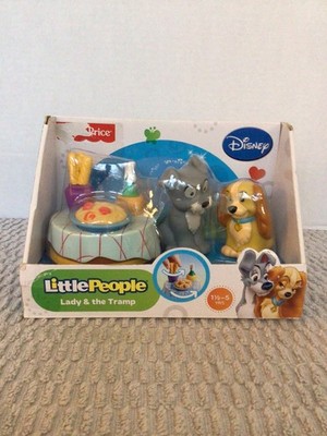 Fisher Price Little People Set  Disney Lady And The Tramp Figures 2012 Unopened