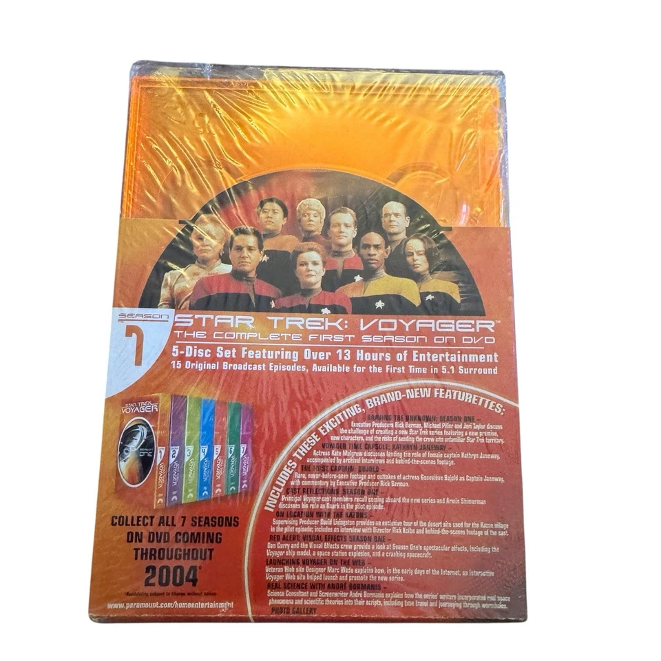 Sealed Vintage 1995 Star Trek Voyager Complete 1-7 Seasons DVD 47 Disc Set New - Image 3 of 4