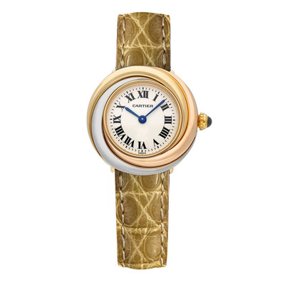 Cartier Trinity 2357 White Dial Roman Dial  Tri-Colour Gold Watch