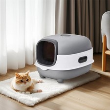 Self Cleaning Cat Litter Tray Automatic UV Sterilization Large Cat Potty Box Pan