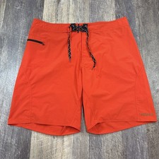 Patagonia Wavefarer Board Shorts Mens 38 Orange Unlined Swim Trunks Surf