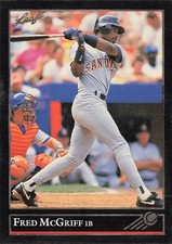 1992 Leaf #274 Fred McGriff Black Gold
