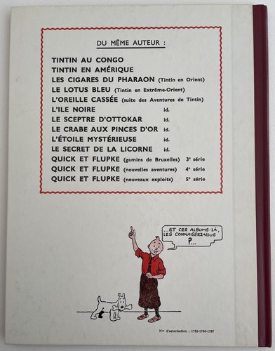 Hergé L’île noir Casterman 1996 Faksimile der Originalausgabe - Bild 2 von 4