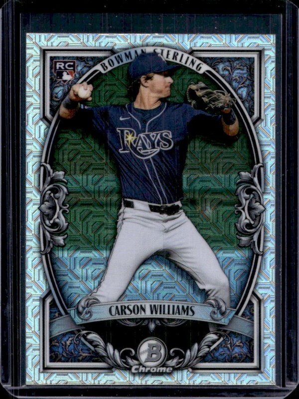 2026 Bowman Mega Box Carson Williams Sterling Chrome RC Mojo Refractor #BST-15