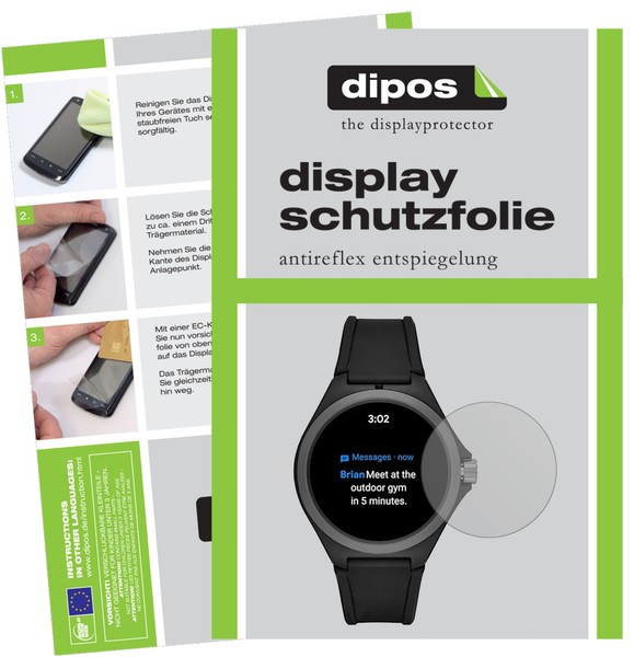 5X Schutzfolie FüR Puma PT9100 Smartwatch Display Folie Matt Displayschutzfolie-image