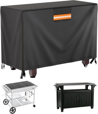 Rolling Dining Table Cover Fit for Keter Unity Outdoor Prep Table Cart Cover
