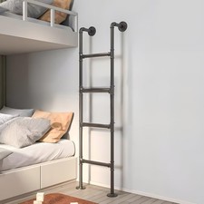 76in Home High Loft Attic Bed Step Ladders 76.8in/6.4FT/1.95m, Floor Standing