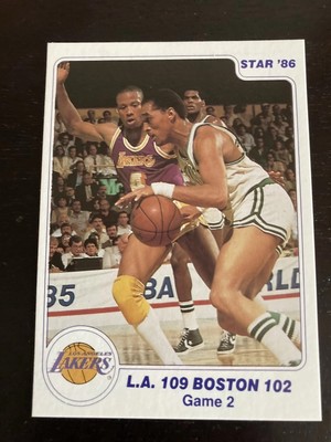 1985-86 1986 Star Lakers Champs Dennis Johnson/Byron Scott #3 Game 2 NRMT