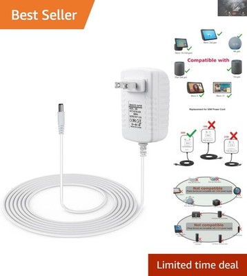 30W Charger for Echo Show 15, 10, 8 & More - Short Circuit Protection Included