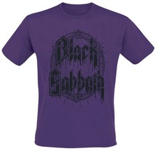 Black Sabbath T-Shirt Herren Black Emblem purple Band-Merch, Bands