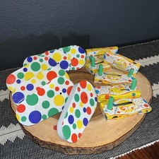 VTG SET 12 LITHO US TIN METAL TOY MFG CO- NOISEMAKERS BRIGHT GRAPHICS Memories 