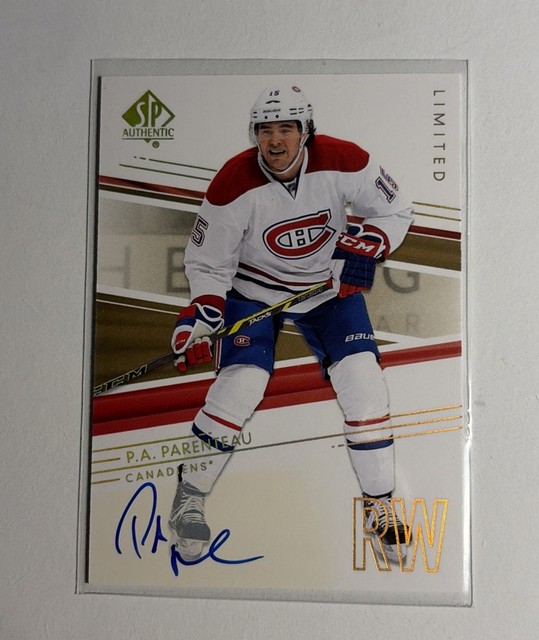 2014-15 SP Authentic P.A. Parenteau Montreal Canadiens #72 Auto