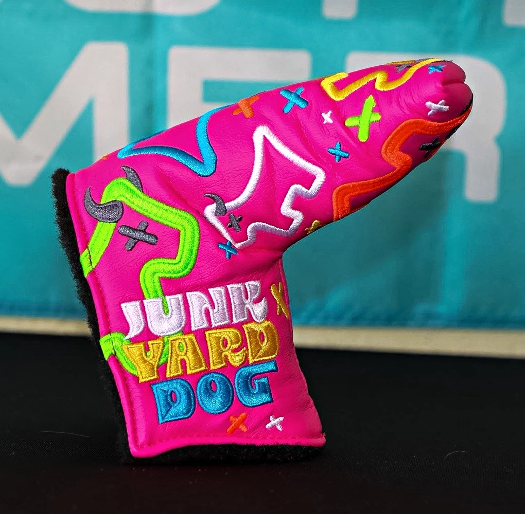 Scotty Cameron Custom Shop Junk Yard Dog Pink/Multicolor Putter Headcover