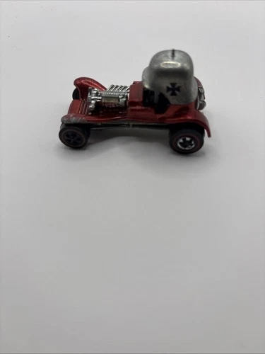 Hot Wheels Redline 1969 Red Baron Diecast HK Red / Black Interior Vintage Mattel