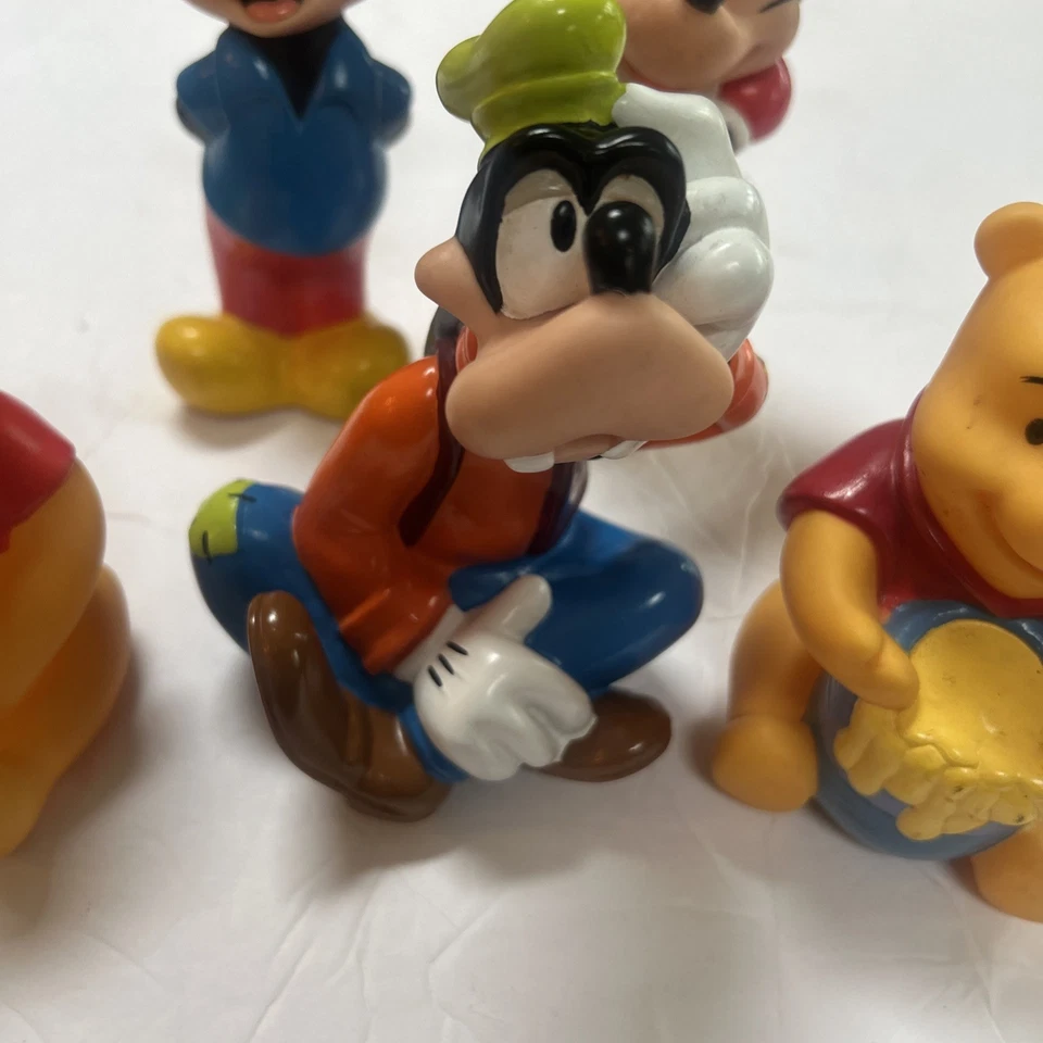 Disney Mickey Pluto GOOFY Donald Duck squeaky Bath Toy 5.5" Rubber Figure - Image 4 of 4