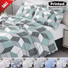 Printed Duvet Cover Set Quilt Covers Luxury Soft Bedding Set Single Double King