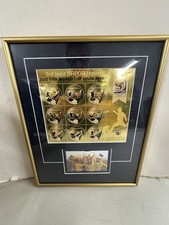 Framed Souvenir Sheet Stamps Commemorating 2010 FIFA World Cup In South Africa