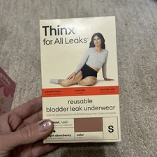 Thinx For All Reusable Hi-Waist Bladder Leak Underwear No Odor Desert Rose Small