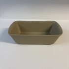 Pampered Chef Stone Loaf Pan 9x5x3 Beige Unglazed Stoneware Very Nice Excellent — photo 1