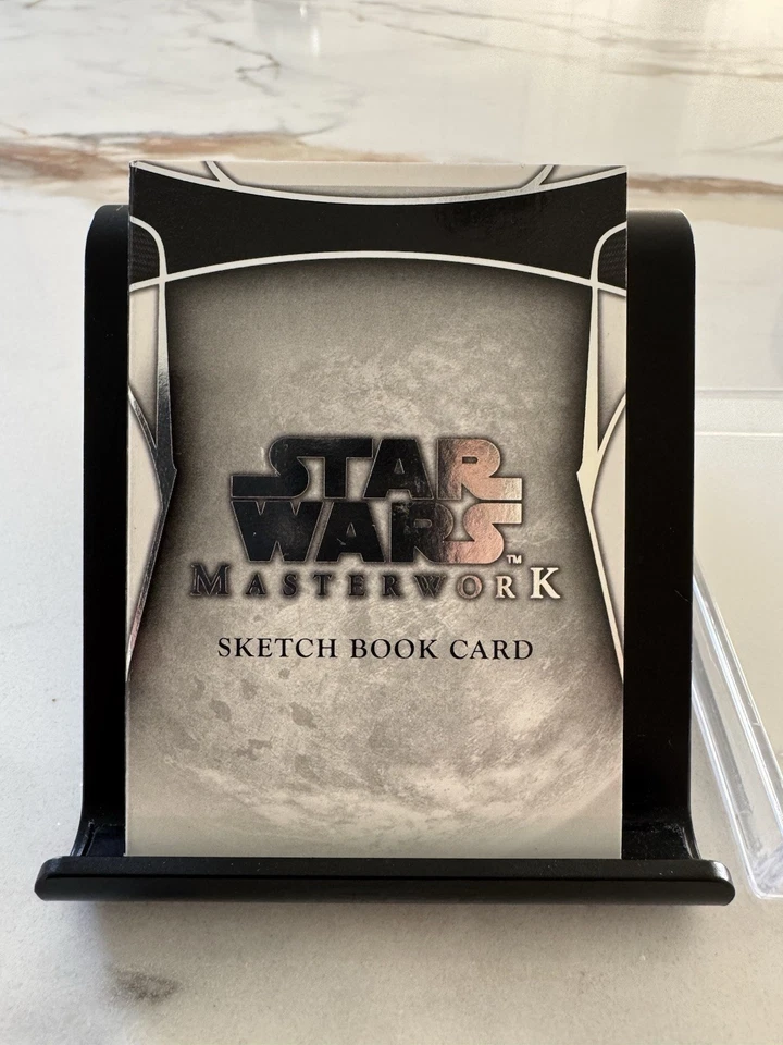 2024 Topps Star Wars Masterwork | Han Solo & Chewbacca Sketch Book Card 1/1 - Image 4 of 4