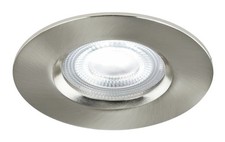 Smart Lighting Silver Don LED Downlight IP65 Brushed Nickel RGB Nordlux