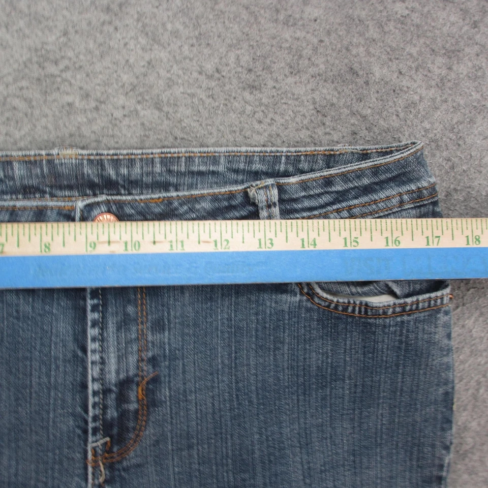 Pantalones de mezclilla Bitten Sarah Jessica Parker para mujer 14R azul elástico pierna recta Foto 3 de 4