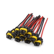 10 Pcs H11 H8 880 881 Female Adapter Wiring Harness Sockets for Headlights
