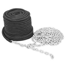 3/8 Inch x 100 Feet Double Braid Nylon Rope with 1/4 Inch x 15 Feet