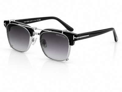 Tom Ford Sonnenbrille FT6016 Schwarz/Grau Farbverlauf 50-21-145 mm mit Etui Neu