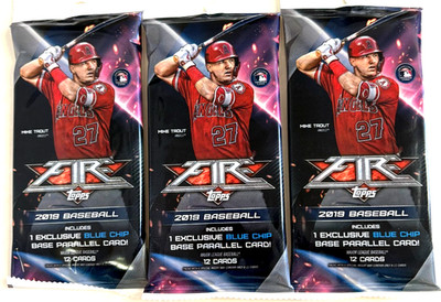 2019 TOPPS FIRE  BASEBALL FAT  PACKS ( 3 PKS )