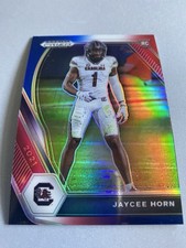 2021 Panini Prizm Draft Picks - Jaycee Horn #142 Red White & Blue Prizm (RC)