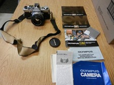 Vintage Olympus OM-1 35MM Camera Zuiko 50 MM Lens 1:1.8 Used Not Tested