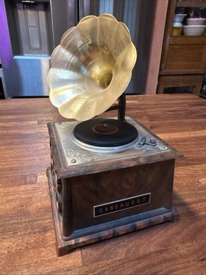 Gramophone  6  vintage novelty AM transistor radio *Works!* Grant-phone 8